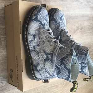 Dr Martens snakeskin women’s boots